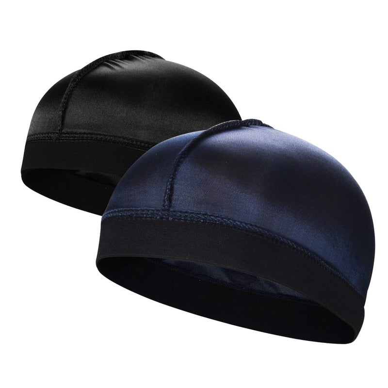 Roybens 2PCS Silky Stocking Wave Cap for Men, Good Compression Over Durag ï¼ˆRegular Styleï¼‰ - Image 1